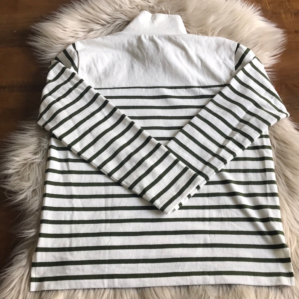J. Crew Striped Mock Turtleneck - Picture 4 of 5